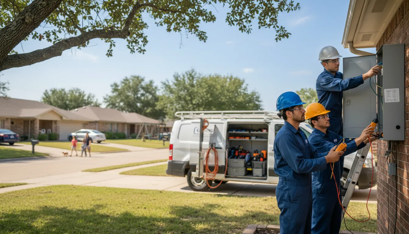 Certified electrician providing emergency electrical services in Ethel, AR